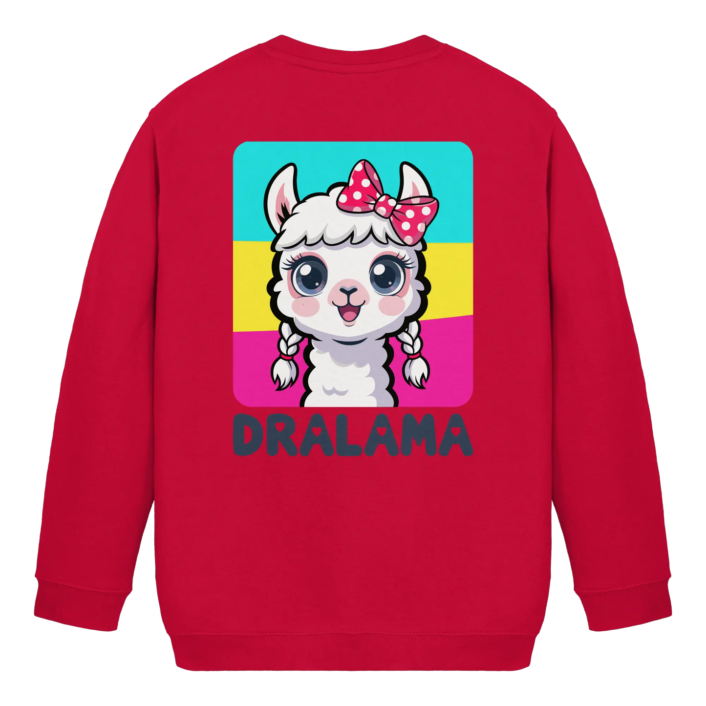 Kids_Sweatshirt_Dralama_Backprint_Rot