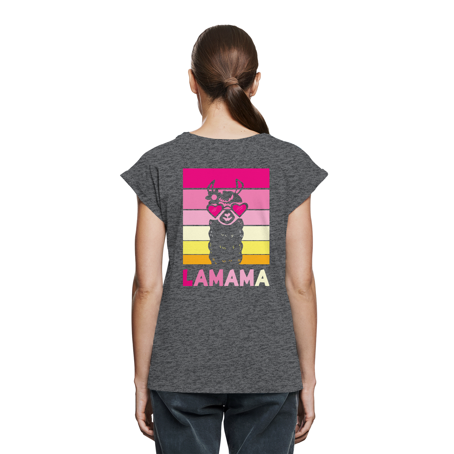 Lamama Essential Shoulder Shirt Backprint