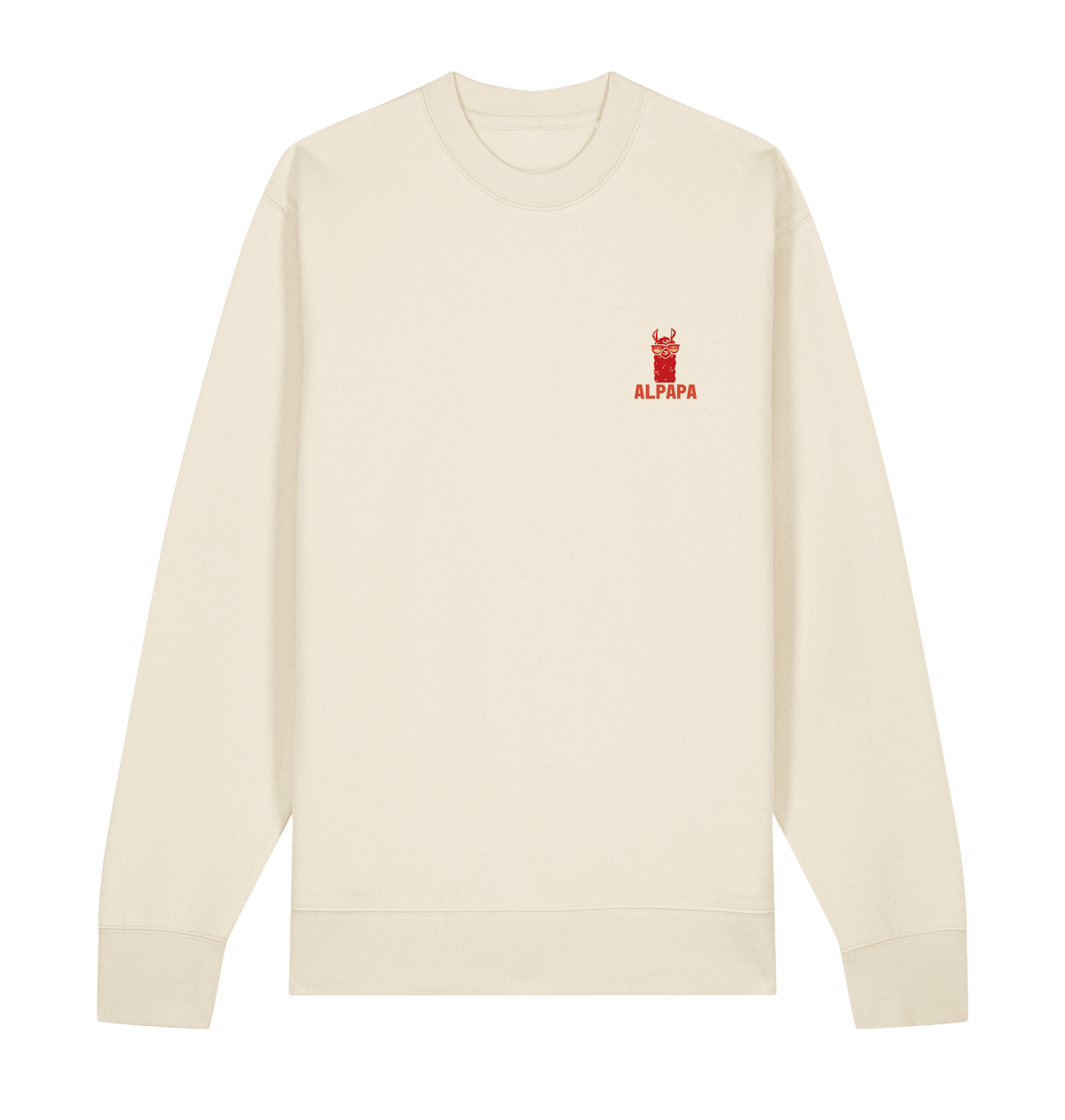Natural Raw Printed Sweater Front