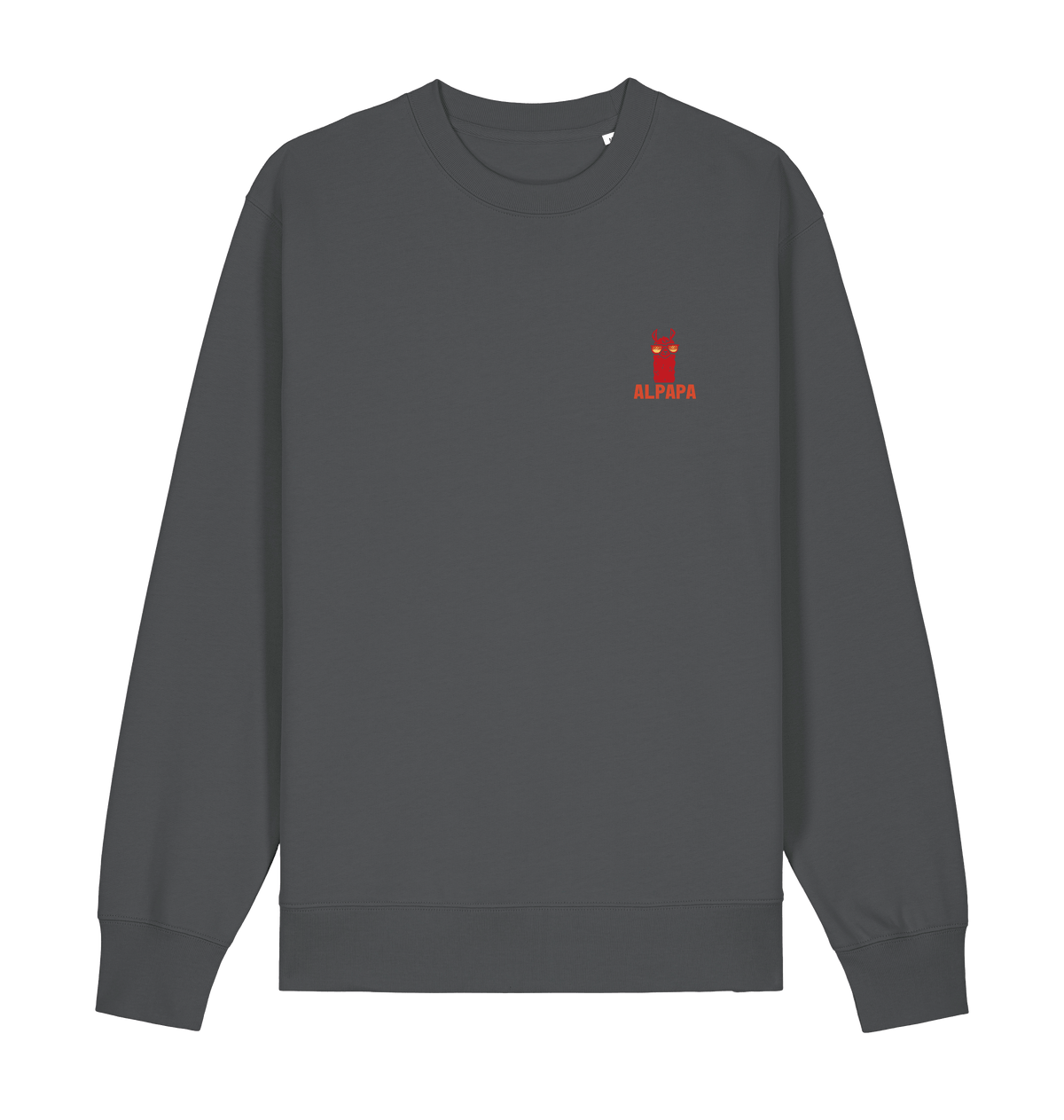 Anthracite Printed Sweater Front