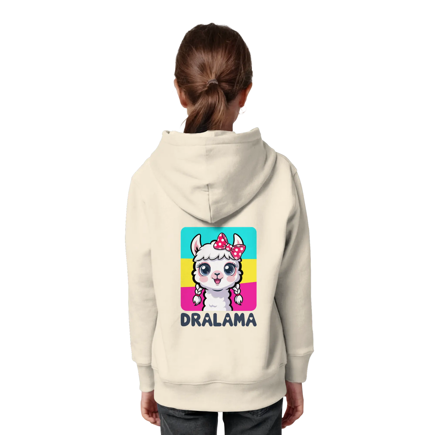 Kids Organic Hoodie Dralama Backprint