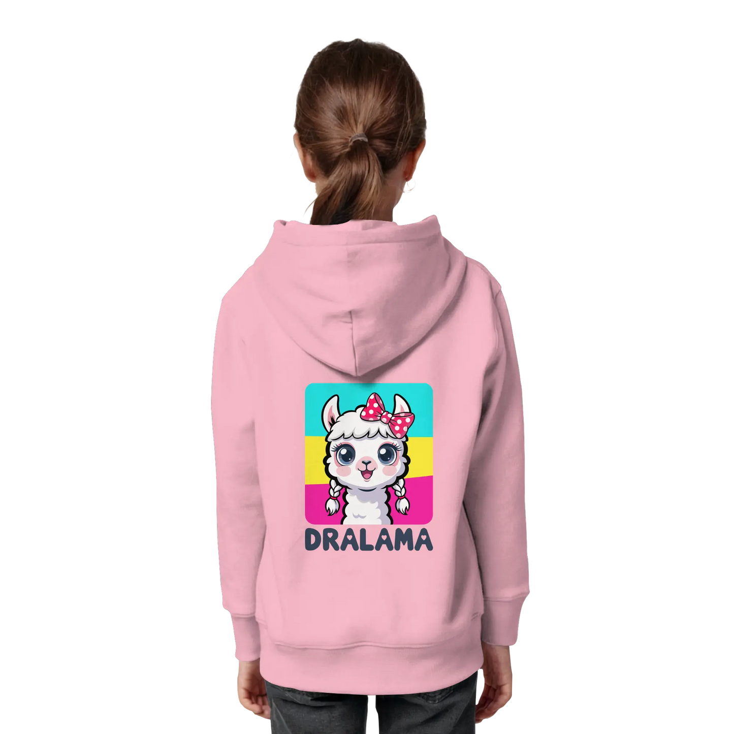 Kids Organic Hoodie Dralama Backprint