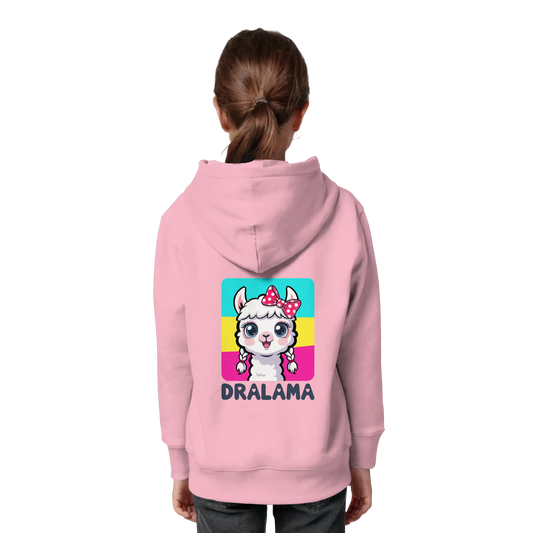 Kids Organic Hoodie Dralama Backprint