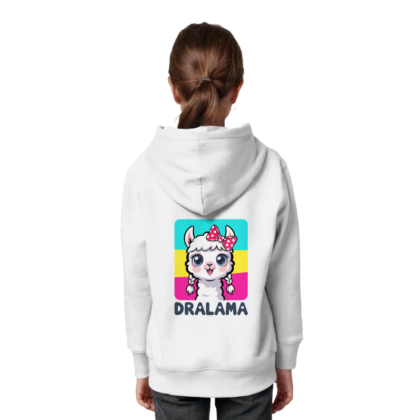 Kids Organic Hoodie Dralama Backprint