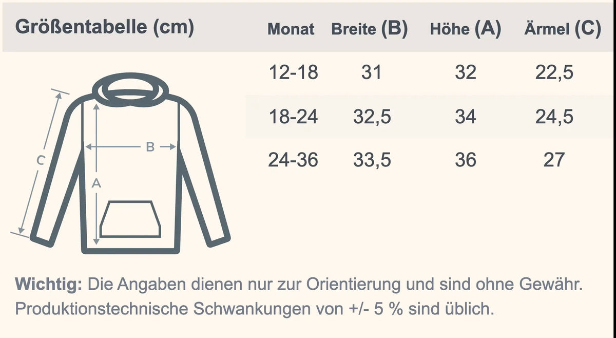ALKAKA® Bio-Hoodie für Babys