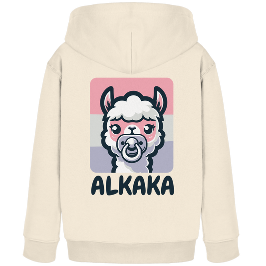Kids Organic Hoodie Alkaka Backprint