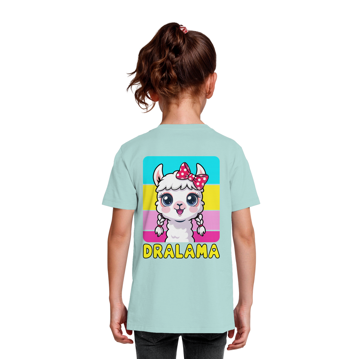 DRALAMA® Backprint Bio-Shirt für Mädchen
