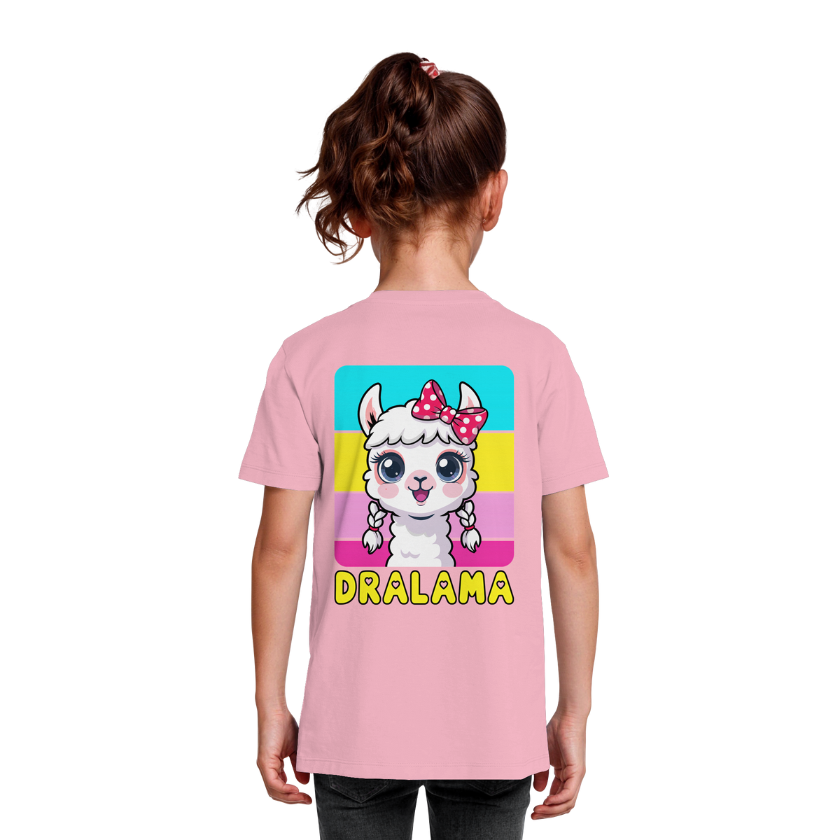 DRALAMA® Backprint Bio-Shirt für Mädchen