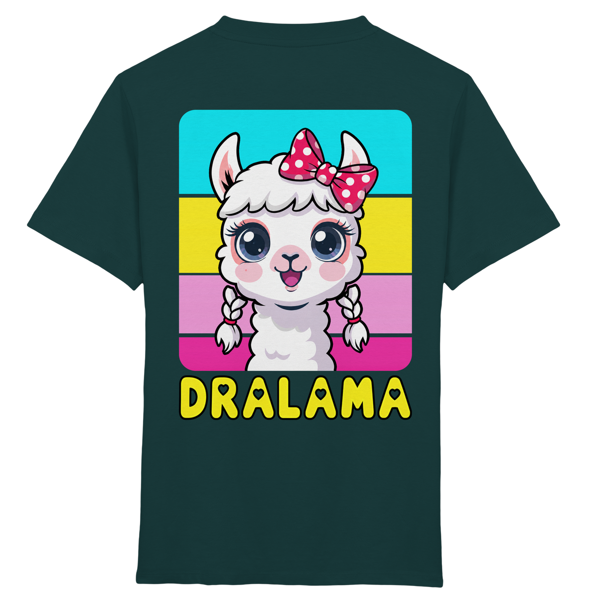 DRALAMA® Backprint Bio-Shirt für Mädchen