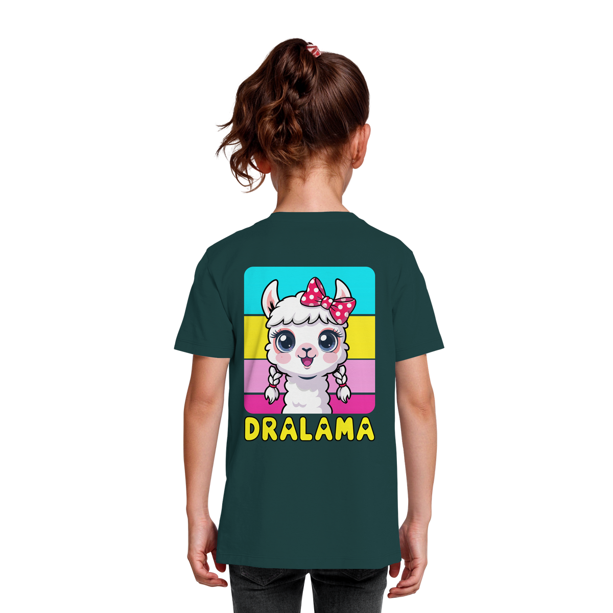 DRALAMA® Backprint Bio-Shirt für Mädchen