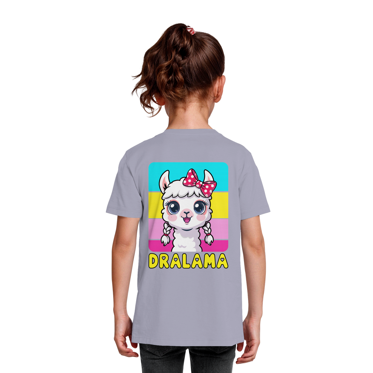 DRALAMA® Backprint Bio-Shirt für Mädchen