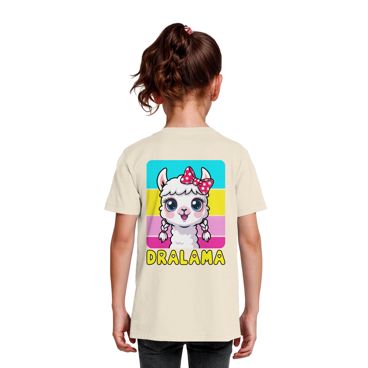 DRALAMA® Backprint Bio-Shirt für Mädchen